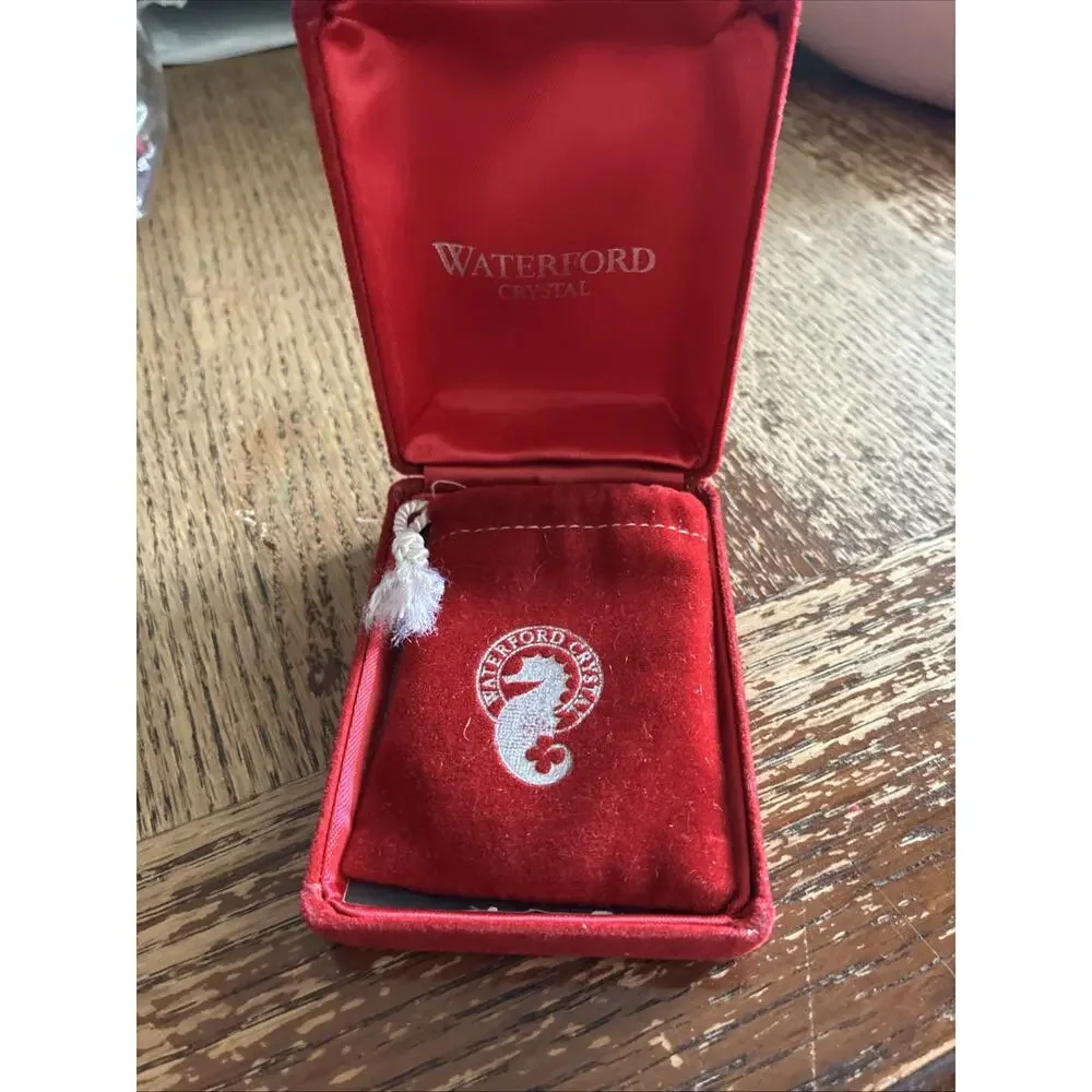 1990 Waterford Crystal 12 Days Of Christmas Seven Swans Swimming Ornament Box